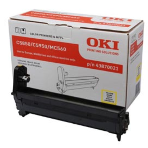Oki - Tamburo - Giallo - C5850/5950 - 43870021 - 20.000 pag